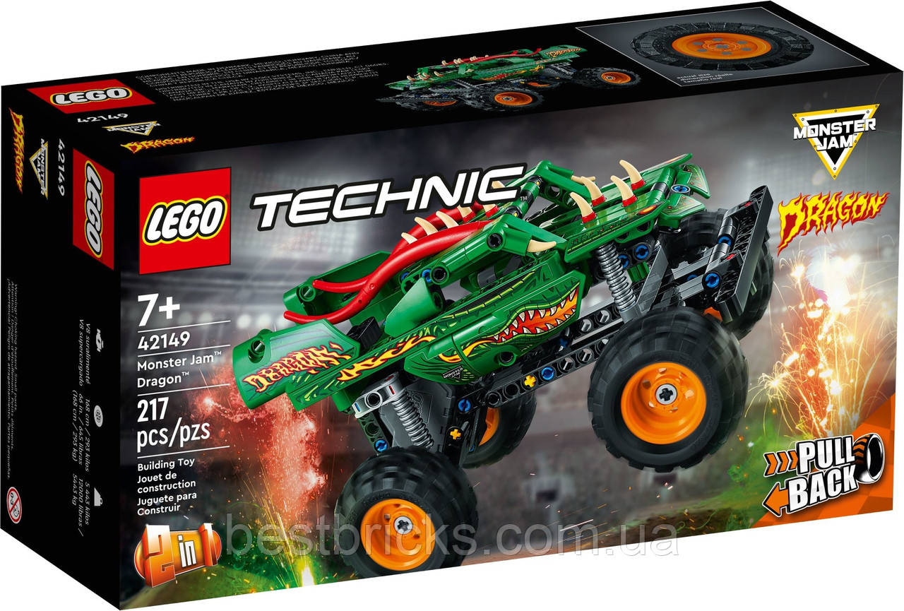 Lego Technic Monster Jam Dragon 42149 (ID#1741827928), цена: 685.52 ...