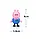 Набір героїв Свинка Пеппа. Ігрові фігурки з мультфільму Peppa Pig, 4 шт. Джордж, Тато Свин, Мама Свинка, фото 4