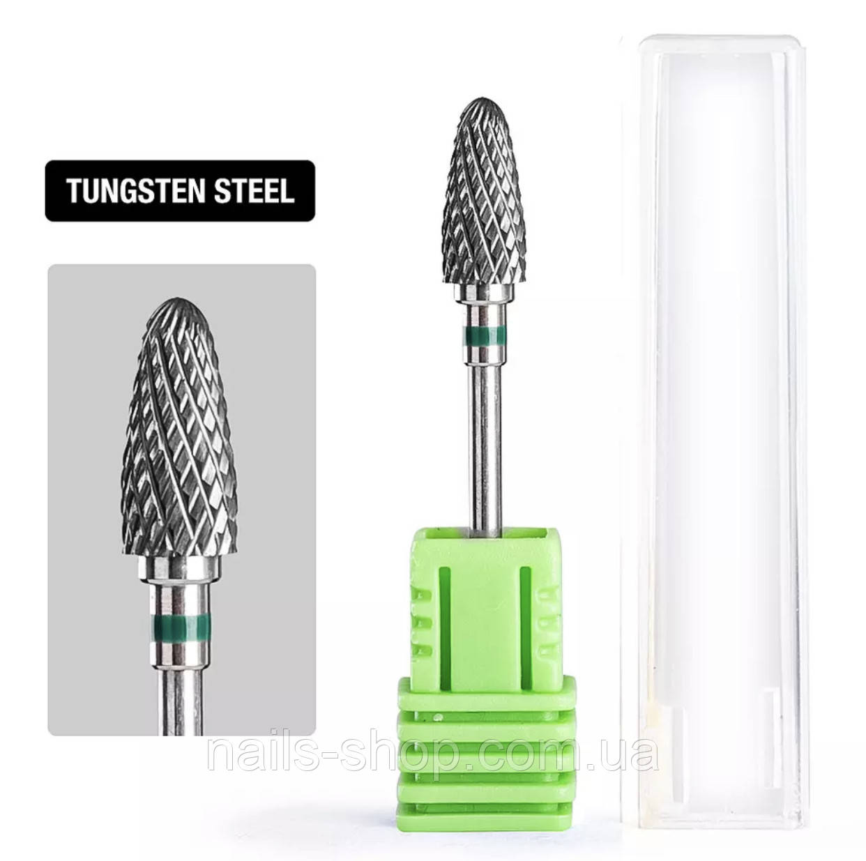 Твердосплавна фреза "кукурудза" зелена, фото 1