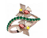 Кільце жіноче срібне Метелики, фото 2