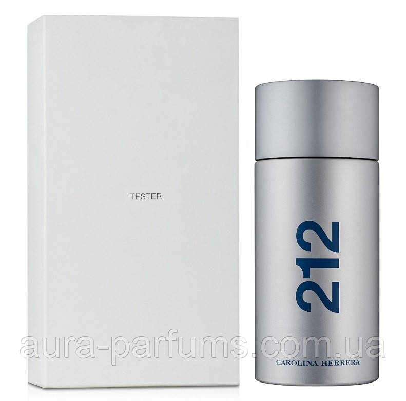 Мужские духи Carolina Herrera 212 Men Tester (Каролина Эррера 212 Мэн) Туалетная вода 100 ml/мл Тестер - фото 1 - id-p1741846479