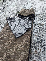 Спальный мешок Omni-Heat зимний просторный -35. Спальник ВСУ. Военный спальный мешок увеличенный 225*90 см