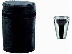 Набір чарок з нерж. сталі у чохлі 6шт (60мл) арт.3550 ТМ EMPIRE