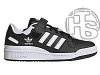 Мужские кроссовки Adidas Forum Low Core Black Cloud White Reflective GY0752