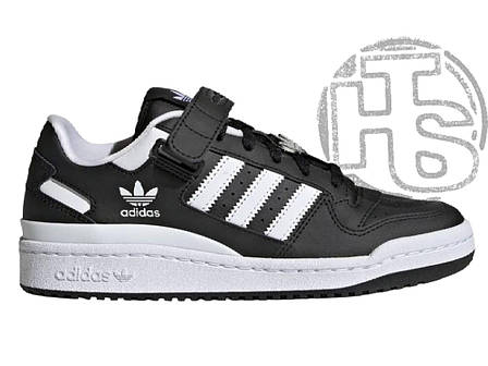 Чоловічі кросівки Adidas Forum Low Core Black Cloud White Reflective GY0752, фото 1