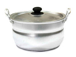 Каструля ал. сферична 1,6л з кришкою ТМ INTEROS   Solmir