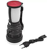 Ліхтар світлодіодний акумуляторний Stenson ME-4515 1W+30LED, чорний, фото 3