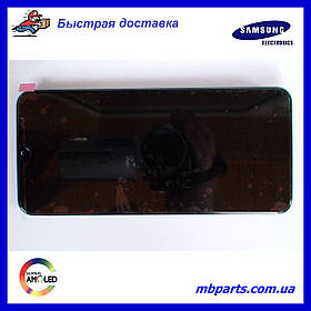 Дисплей із сенсором Samsung A235 Galaxy A23 Black, GH82-28563A, сервісний оригінал у складі з рамкою!