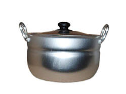 Каструля ал. сферична 4,5л з кришкою ТМ INTEROS   Solmir