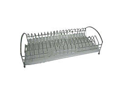 Сушарка для тарілок нерж. сталь з піддоном 44*22*12 VT6-14371 11442 ТМ VITOL