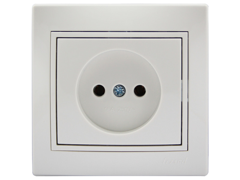 Розетка без заземлення LEZARD Mira білий, фото 1