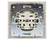 Розетка без заземлення LEZARD Mira білий, фото 3