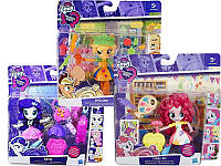 Набір 3 ляльки My Little Pony Equestria Girls Pinkie Pie Applejack Rarity еквестрія епплджек пінкі пай раріті