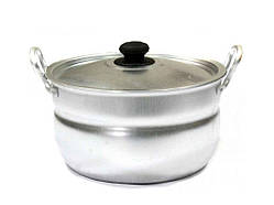Каструля ал. сферична 10л з кришкою ТМ INTEROS   Solmir