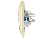 Розетка телефонна євро LEZARD Mira перлинно-білий перламутр, фото 2