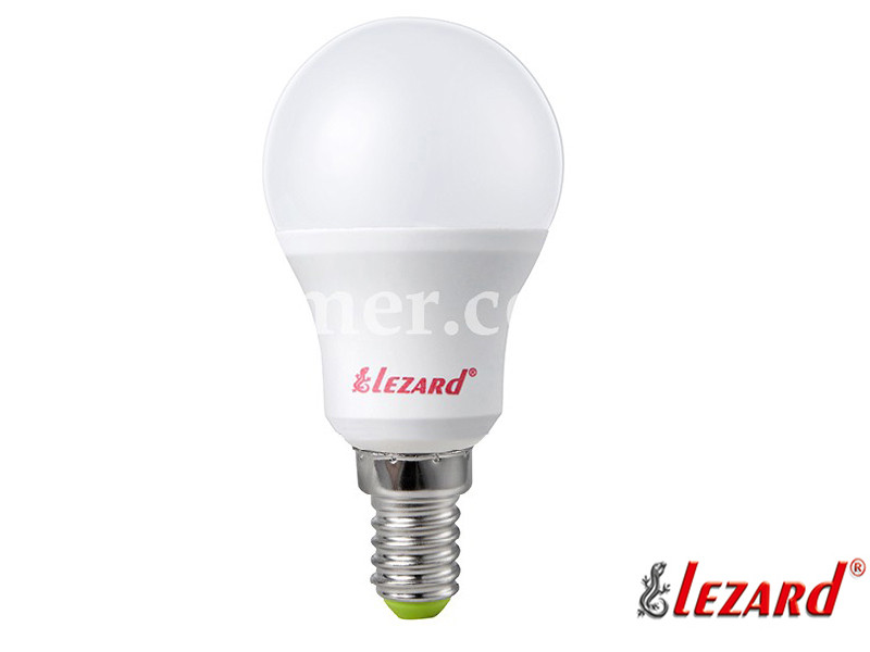 Світлодіодна лампа куля A45 7W 2700 E27 220V LEZARD427-А45-2707