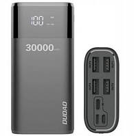 Зовнішній акумулятор ПоверБанк Dudao K8Max 30000mAh 4x USB LCD Black 20W