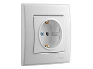 Розетка із заземленням LEZARD Lesya білий, фото 2