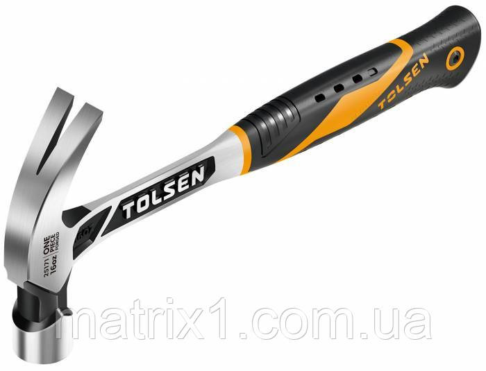 Молоток-цвяхотяг суцільнометалевий ПРОФІ 450 г TOLSEN 25171