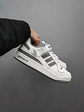 Чоловічі кросівки Adidas Forum Low Grey Four H01942, фото 3
