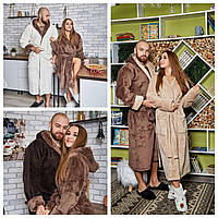 Махрові халати він+вона в комплекті в асортименті