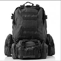 Рюкзак Тактический с подсумками B08 Black 55L  8142