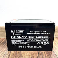 Акумулятор свинцево-кислотний Raggie 12 V 12 А/20HR