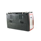 Радіоприймач Golon RX-382 FM/AM/SW акумуляторний з ліхтариком LED Червоний, фото 3