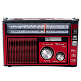 Радіоприймач Golon RX-382 FM/AM/SW акумуляторний з ліхтариком LED Червоний, фото 6