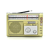 Портативний радіоприймач Golon RX-382 FM/AM/SW з ліхтариком LED GOLD, фото 2