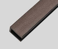 Уголок Gamrat композитный брашированный Темно-коричневый для ограждений 30 х 40 х 2000 мм