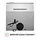 Витяжка кухонна настінна плоска шириною 50 см Perfelli PL 5124 I LED, нержавіюча сталь, фото 4