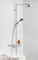 Сучасний термостат змішувач для душу Oras Eterna 6392U11 хромований, система душова для ванної кімнати Сірий
