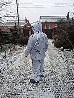 Маскхалат зимний Масккостюм Военный Дождевик костюм белый Тактический камуфляж