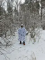 Водоотталкивающий плащ для военных Зимний камуфляж, военный зимний дождевк, плащ-дождевик