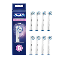 Насадки Oral b Sensitive Clean EB60 (8 шт) для чувствительных зубов и десен насадка на щетки орал би мягкая