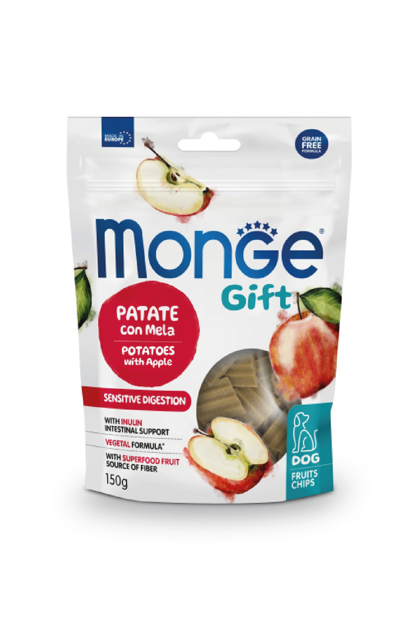 Monge Gift Dog Fruit Chips Sensitive digestion картопля з яблуком (веган)