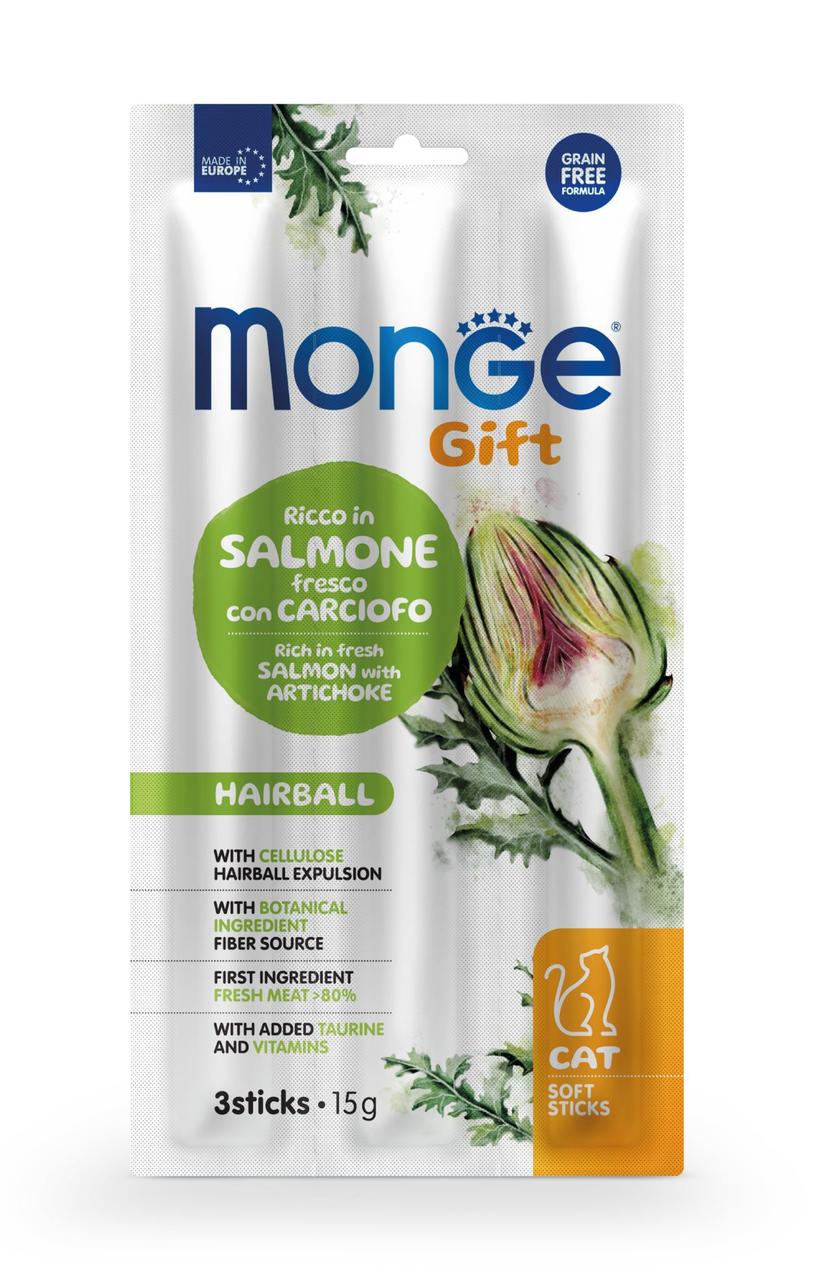Monge Gift Cat Hairball сьомга з артишоком, фото 1