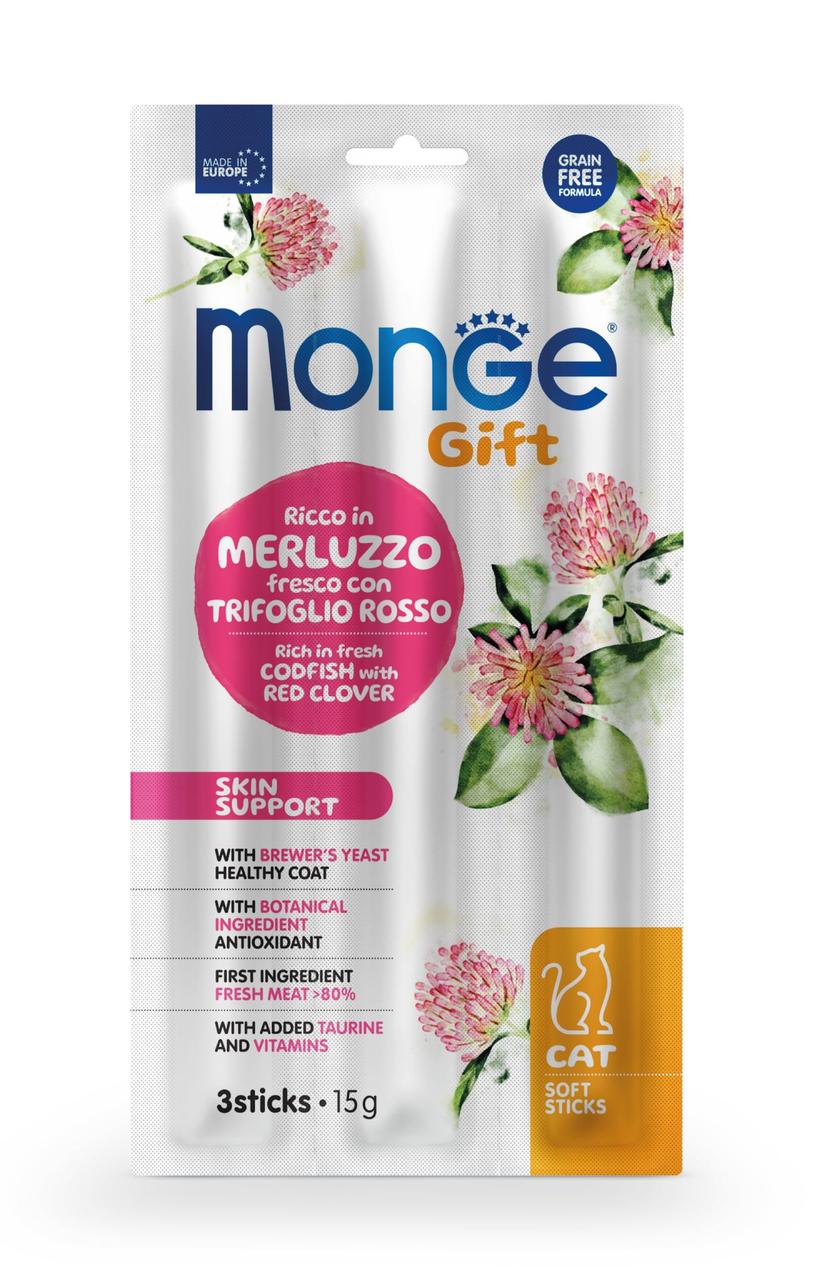 Monge Gift Cat Skin support тріска з червоною конюшиною