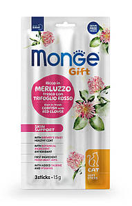 Monge Gift Cat Skin support тріска з червоною конюшиною