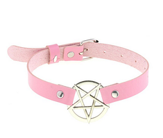 Чокер двоколірний із металевим серцем