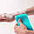 Мочалка для душу силіконова "Silica gel bath towel" Бірюзова, щітка масажна для тіла (мочалка для тела), фото 4