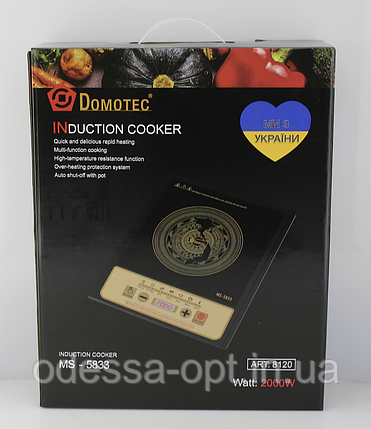 Електроплита Domotec MS 5833 Індукційна, фото 3
