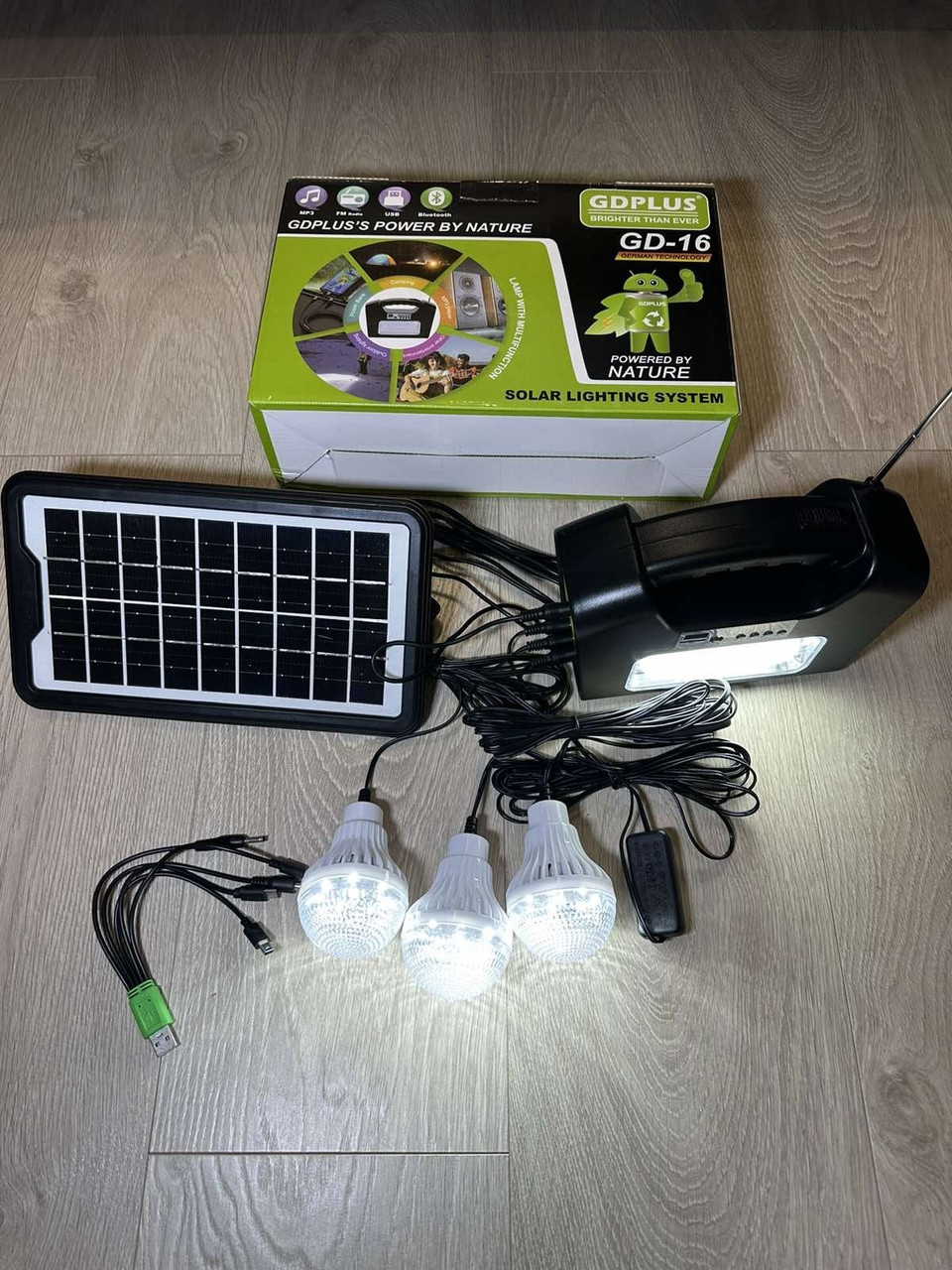 Солнечная Станция для Зарядки и Освещения GDLite GD-16 100 Ватт ...