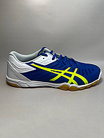 Кроссовки для настольного тенниса Asics Attack Excounter 2 (Blue x Safety Yellow)