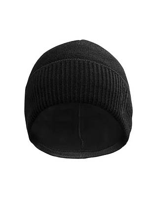 Шапка чоловіча зимова на флісі чорна / Тактична шапка