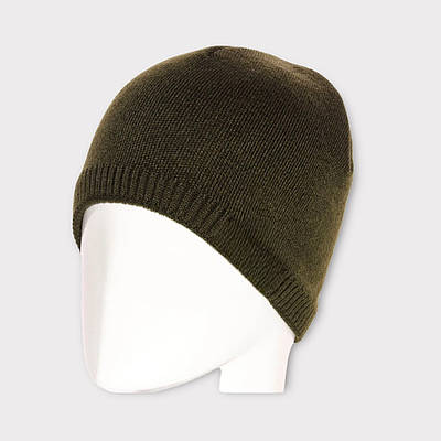 Шапка чоловіча зимова на флісі Хакі / Тактична шапка