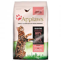Сухий корм для котів APPLAWS Adult Chicken & Salmon 7,5 кг