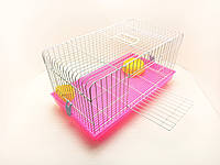 Клетка для кроликов и свинок R706 розовая.