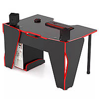 Геймерский стол CNC mebli серия KING GT15 BLACK-RED ширина 120 см